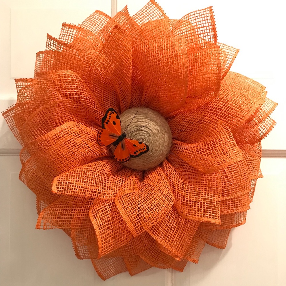 Summer fall flowers beautiful wreath
